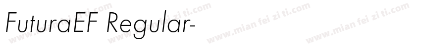 FuturaEF Regular字体转换